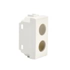 TELEVES - Cover per prese coassiali 2 fori tipo Vimar Plana, plastiche connettori. 529155