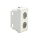 TELEVES - Cover 2 fori tipo Matix per prese coassiali e connettori. 529177