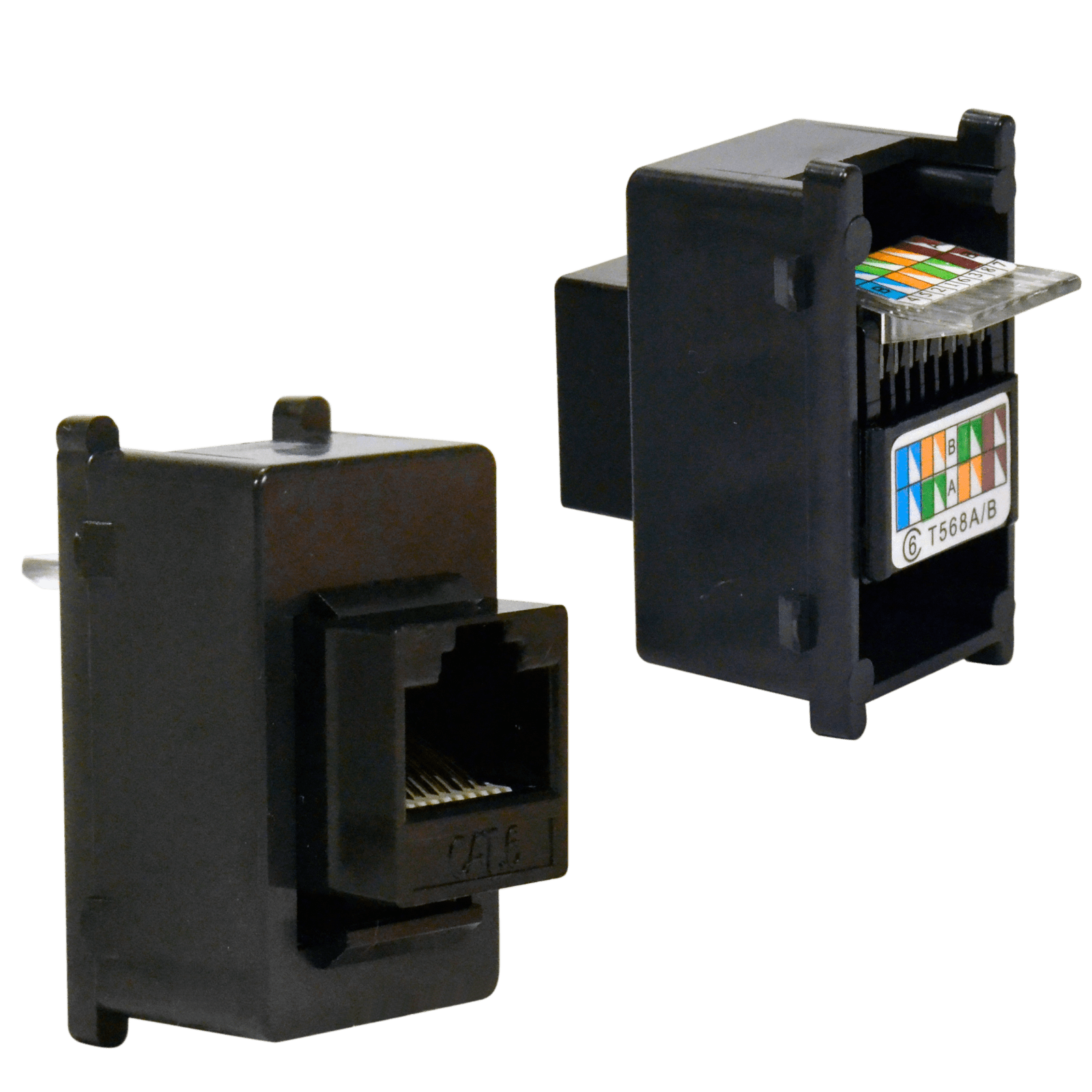 TELEVES - Connettore RJ45 Cat. 6 Nero.