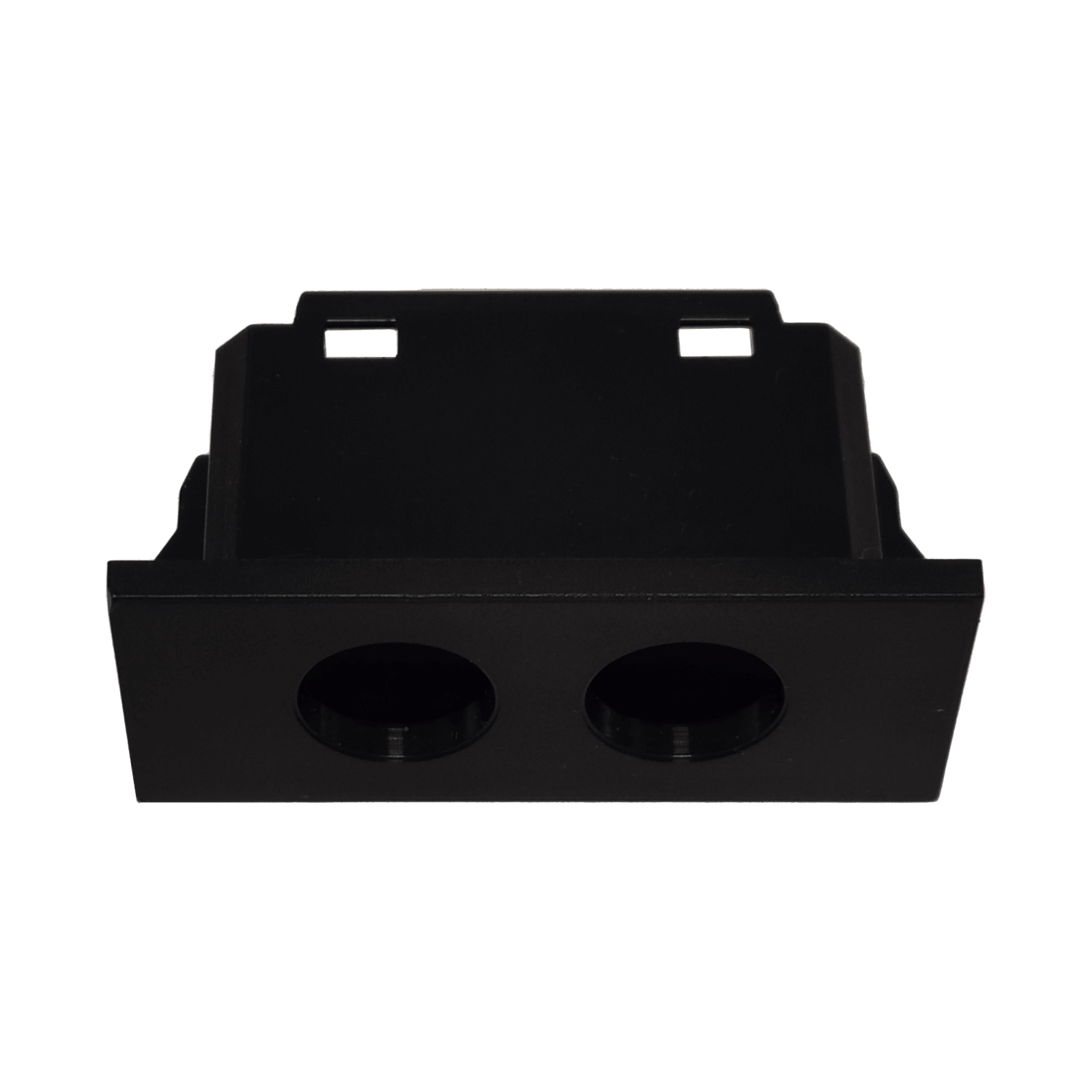 TELEVES - Cover per prese coassiali a 2 fori, connettori neri, linea Vimar.