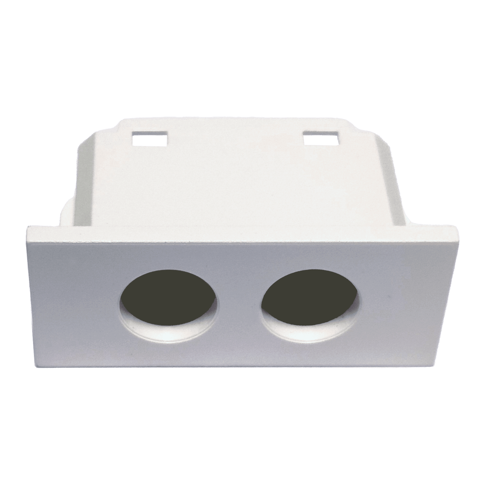 TELEVES - Cover per prese coassiali a 2 fori, connettori Vimar bianchi. 529224