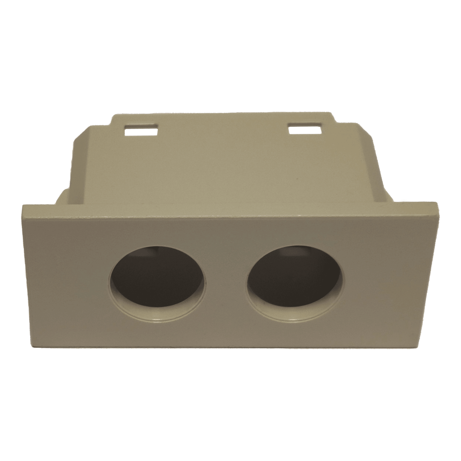 TELEVES - Cover 2 fori tipo Vimar linea canapa plastiche per prese coassiali connettori. 529226