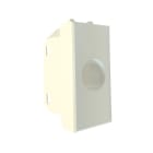 TELEVES - Plastiche per prese coassiali con connettore e cover 1 foro tipo ave bianca 44.