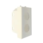 TELEVES - Plastiche per prese coassiali con 2 connettori e cover 2 fori tipo Ave bianca 44. 529291