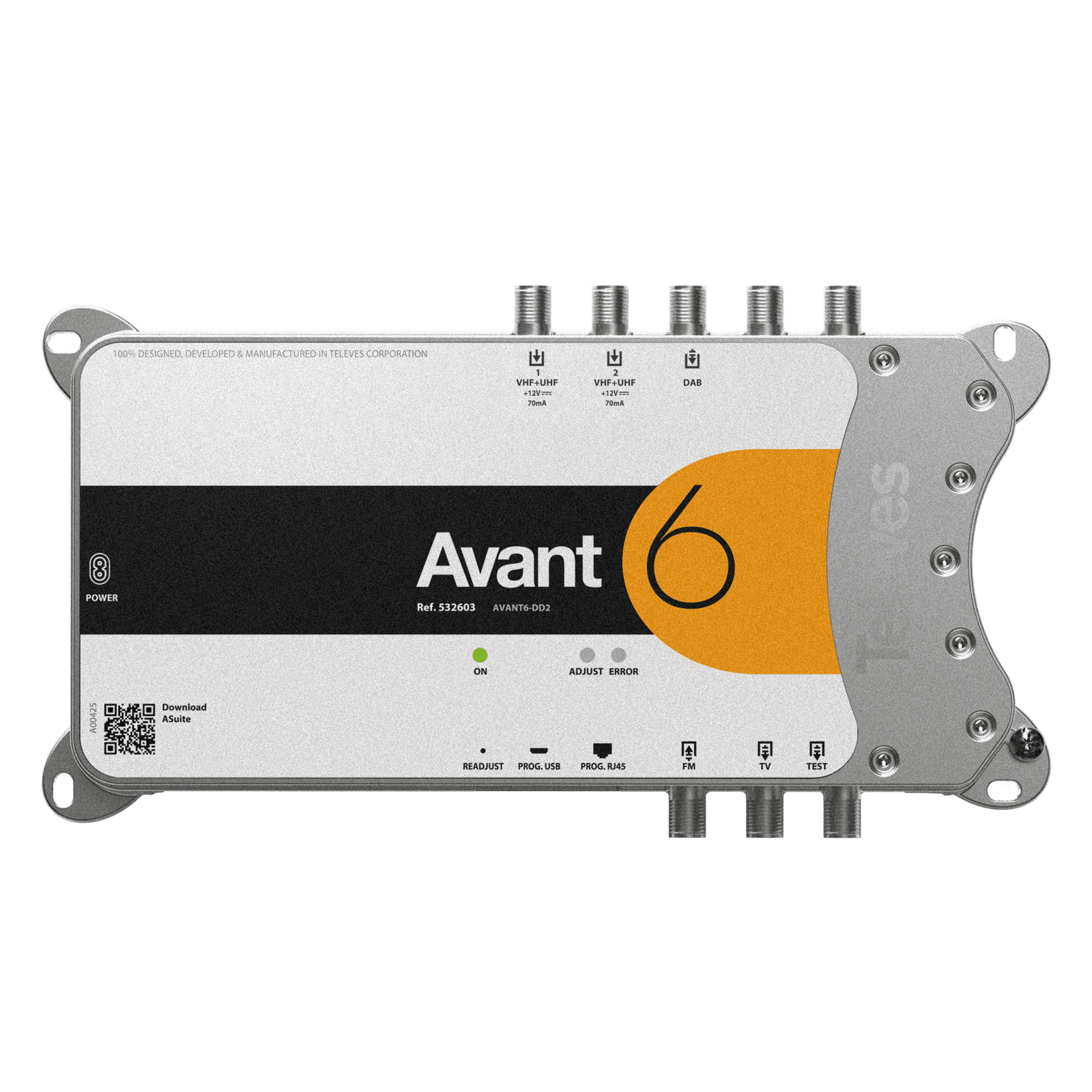 TELEVES - Centrale AVANT 6 programmabile per terrestre con 20 filtri digitali V/U.