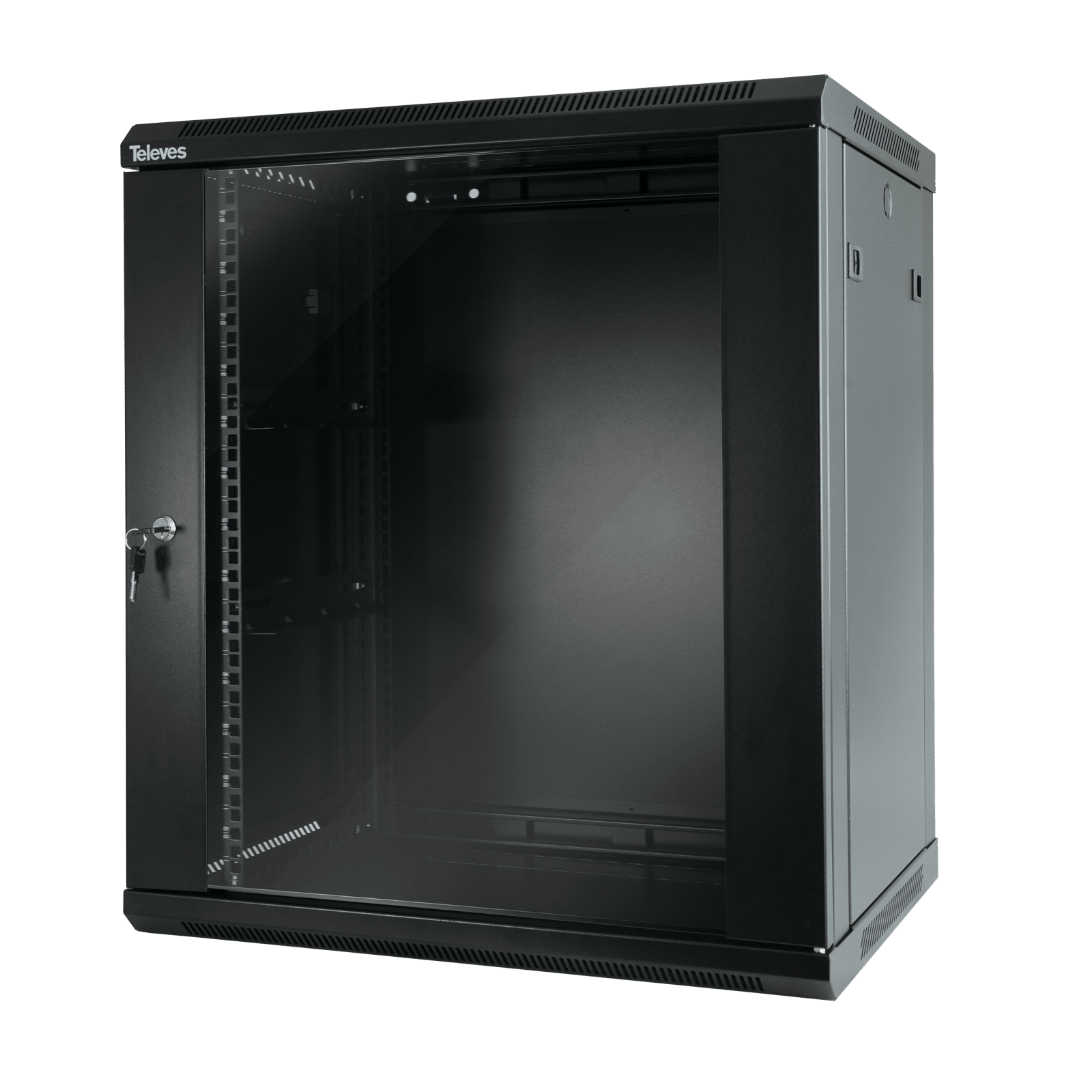 TELEVES - Rack 19 pollici 15+2U per parete o terra, profondo 600x600.