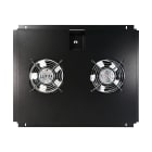 TELEVES - Ripiano con 2 ventole a soffitto per rack 19 pollici - 600mm profondità, 390m3/h.