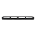 TELEVES - Pannello patch per rack 19 pollici 1U con 24 connettori RJ45 UTP Cat 6 femmina.