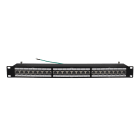 TELEVES - Pannello patch per rack 19 pollici 1U con 24 connettori RJ45 FTP Cat 6A femmina.
