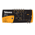 TELEVES - DTKOM MATV 5I/1U F FM.BIII/21-36/38-48 Centrale larga banda 5 ingressi: FM-BIII-21..36-38..48-UHF - LTE700 Ready.