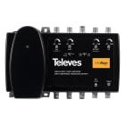 TELEVES - Centrale MiniKom AMP.MINIKOM MATV 4E/1S F larga banda 4 ingressi: FM-BIII/DAB-UHF-UHF.