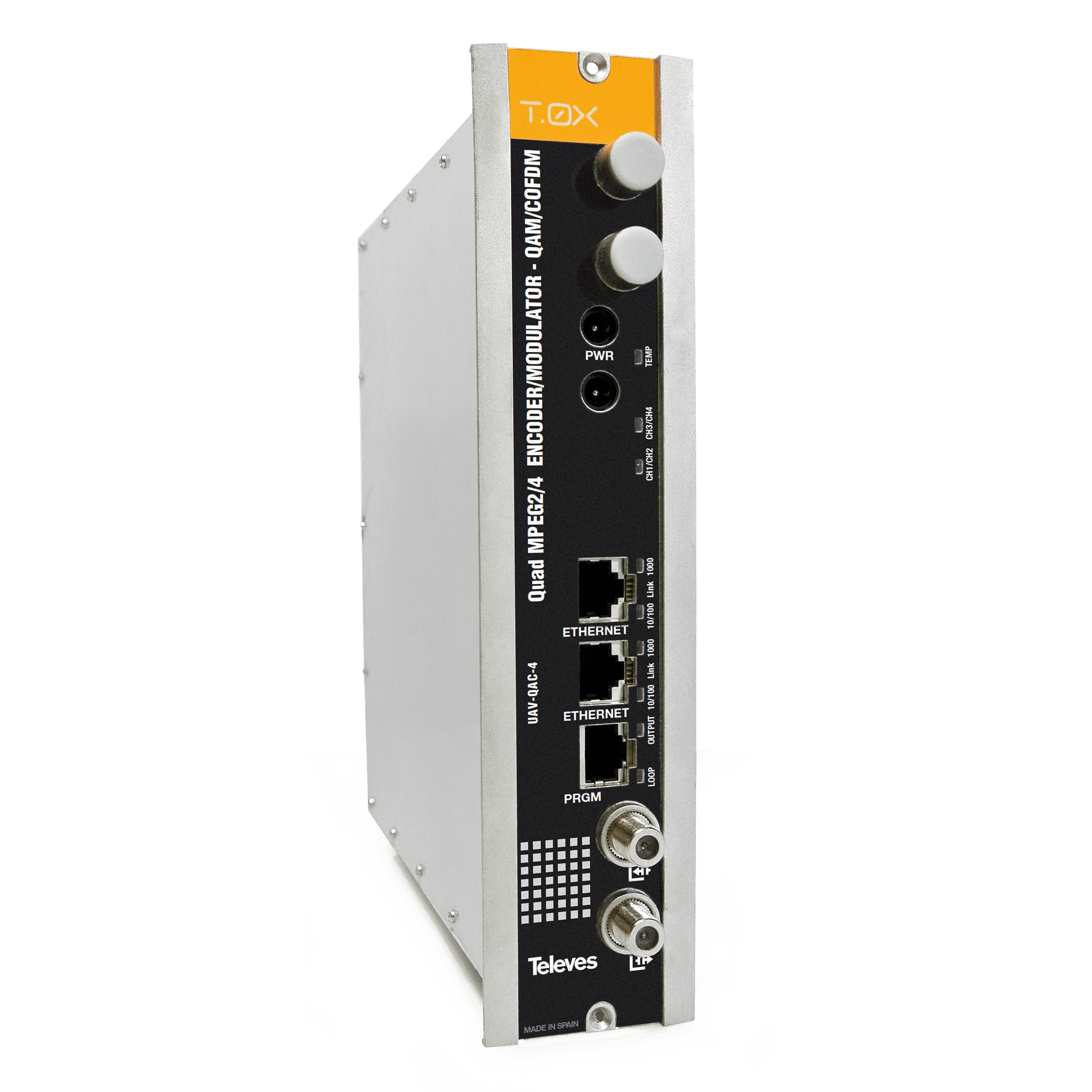 TELEVES - Encoder Quad Composito COFDM QAM Modulatore DVBT DVBC QAM Annesso A.