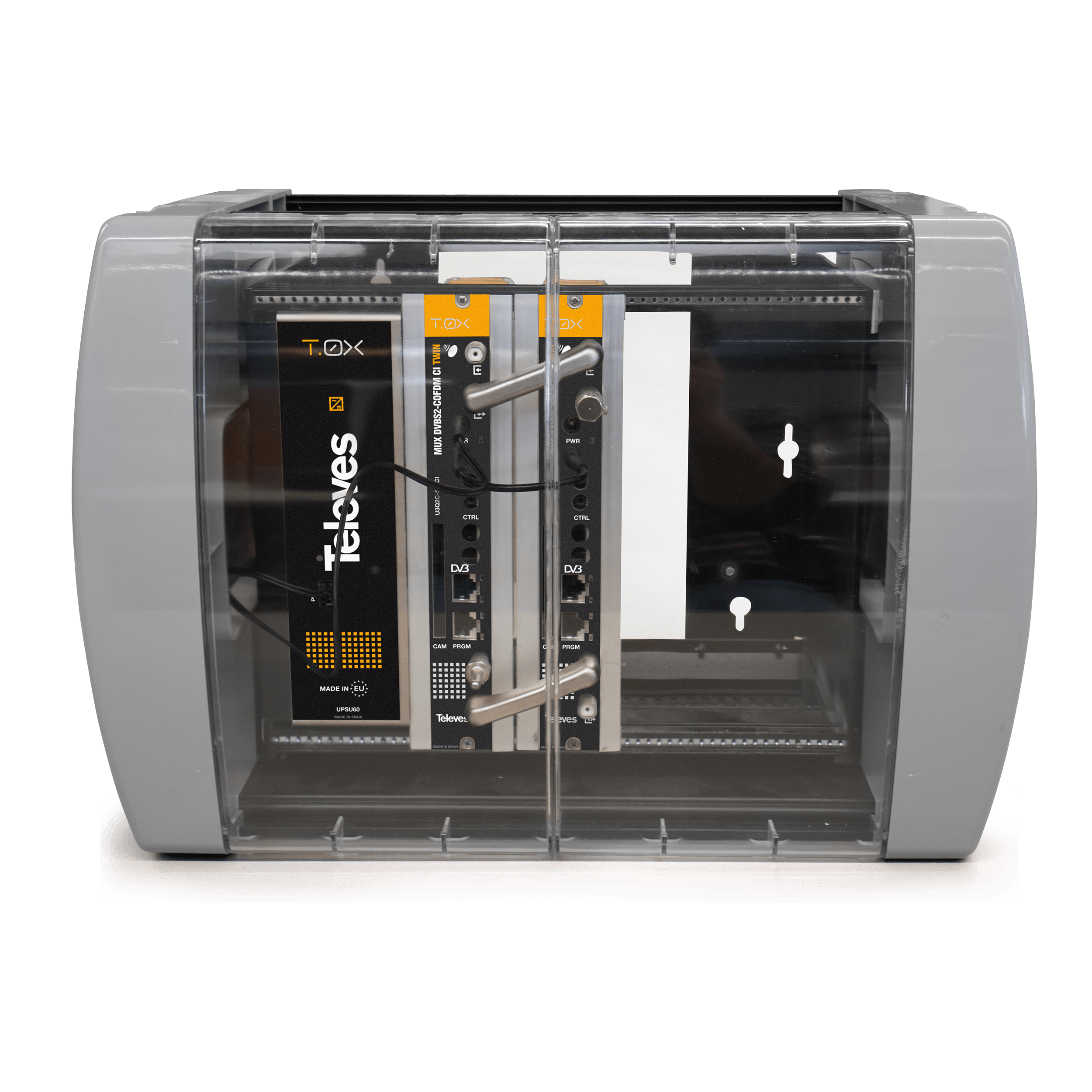 TELEVES - Kit Centrale FreeSat 27CH: Centrale di testa T.0X preconfigurata DVBS/S2 - COFDM, 27 programmi.