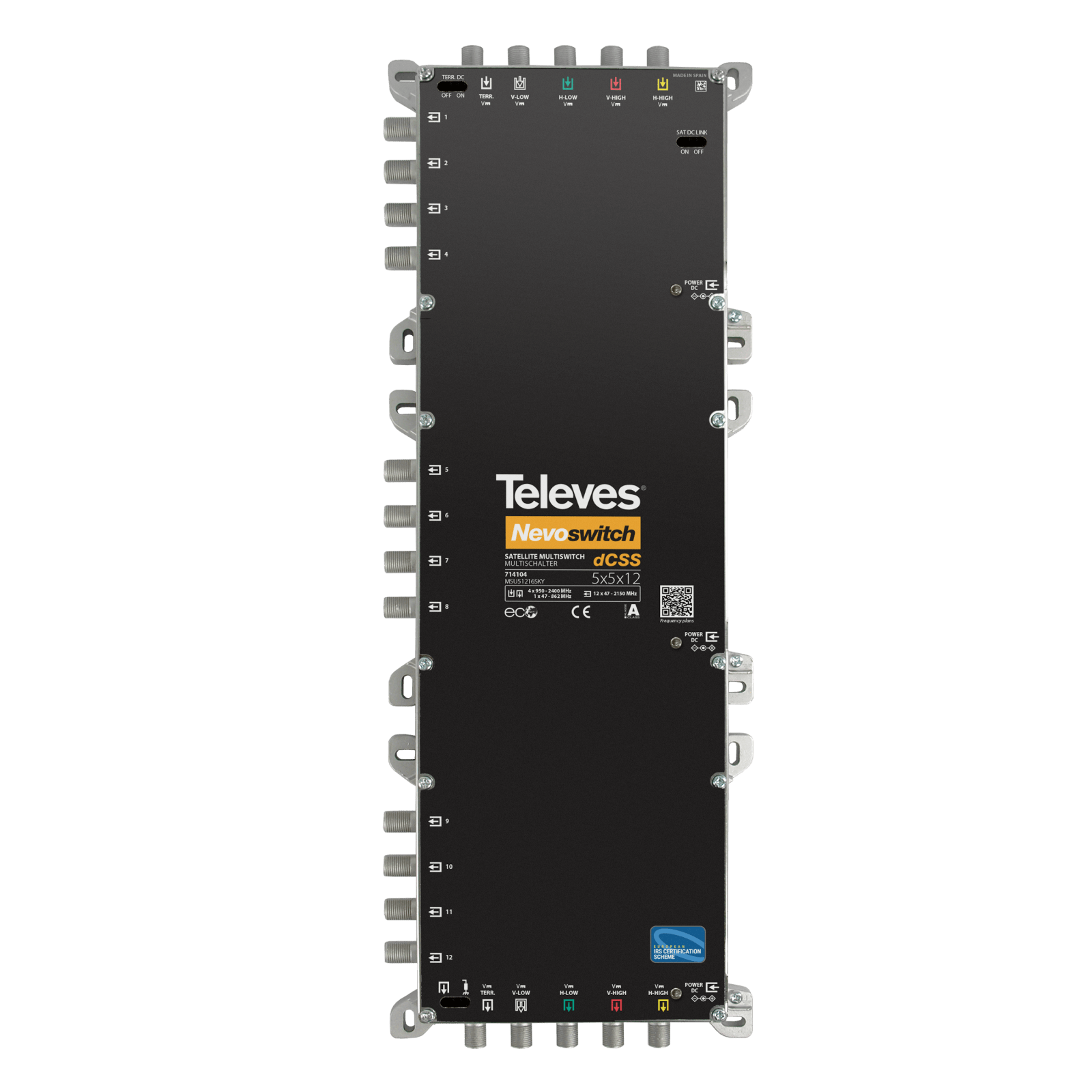 TELEVES - NevoSwitch DCSS 5 ingressi e 12 uscite.