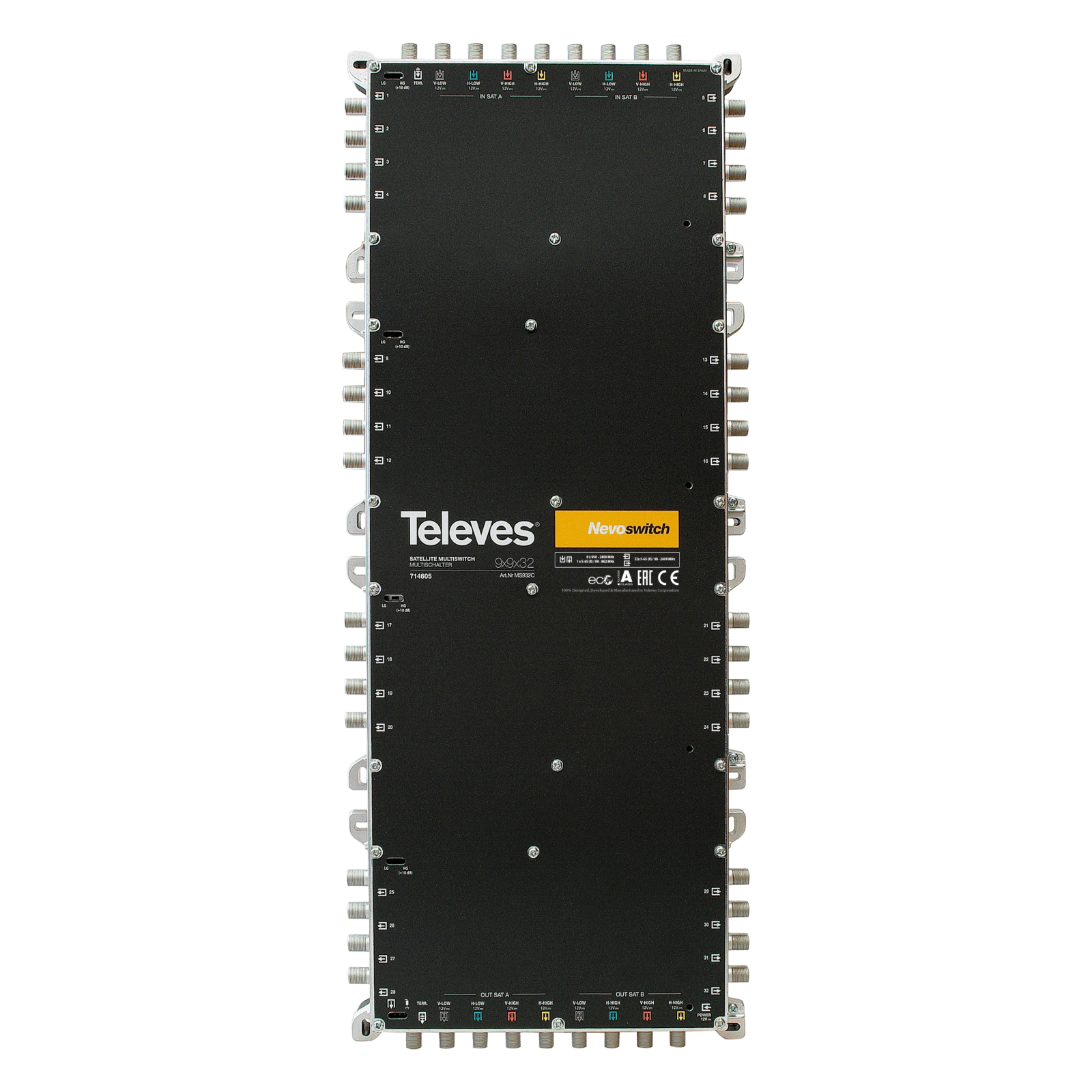 TELEVES - NevoSwitch 9x9x32 ingressi/uscite termocascata.