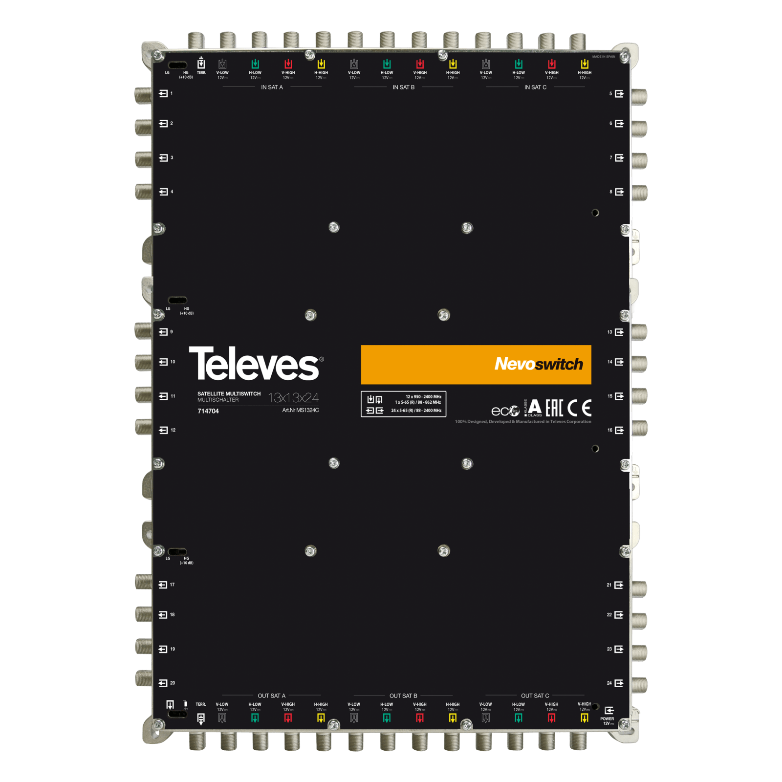 TELEVES - NevoSwitch 13x13x24 ingressi/uscite F TERM/CASC.