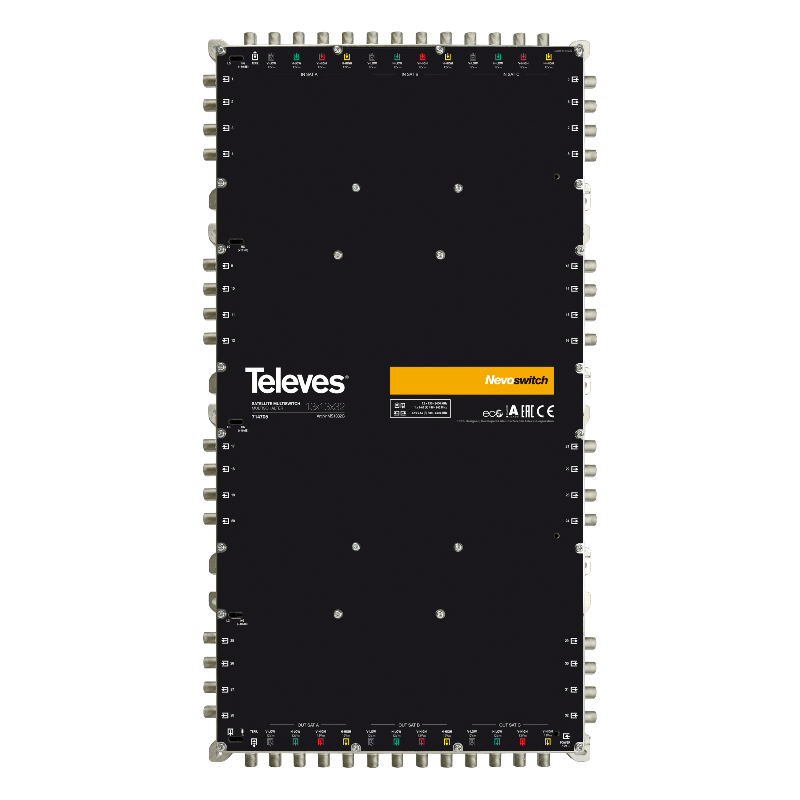 TELEVES - NevoSwitch 13x13x32 ingressi/uscite - Termico/Cascata.