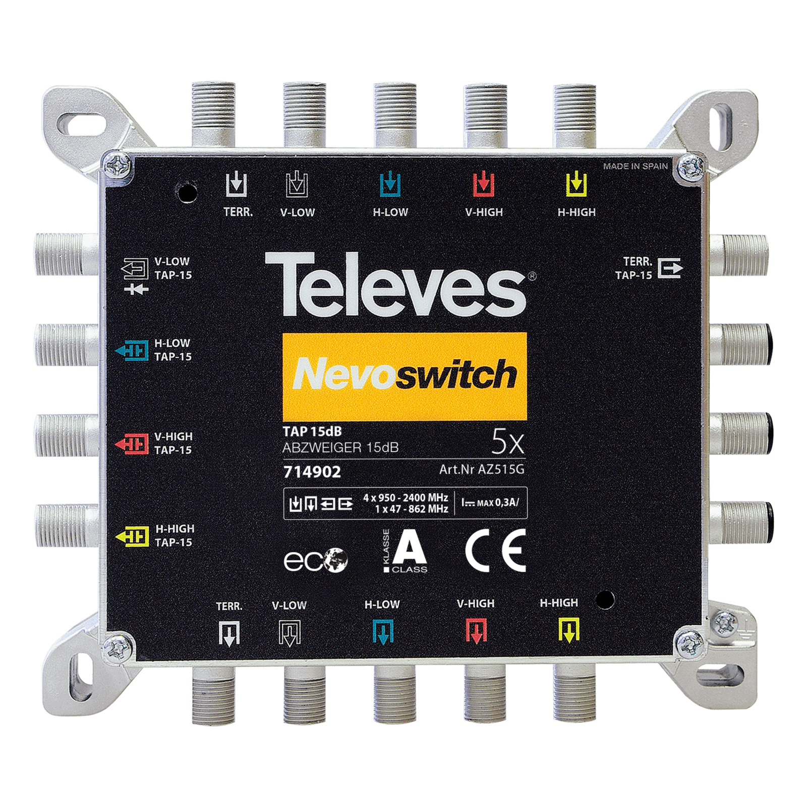 TELEVES - Derivatore NevoSwitch 5 ingressi 15dB.
