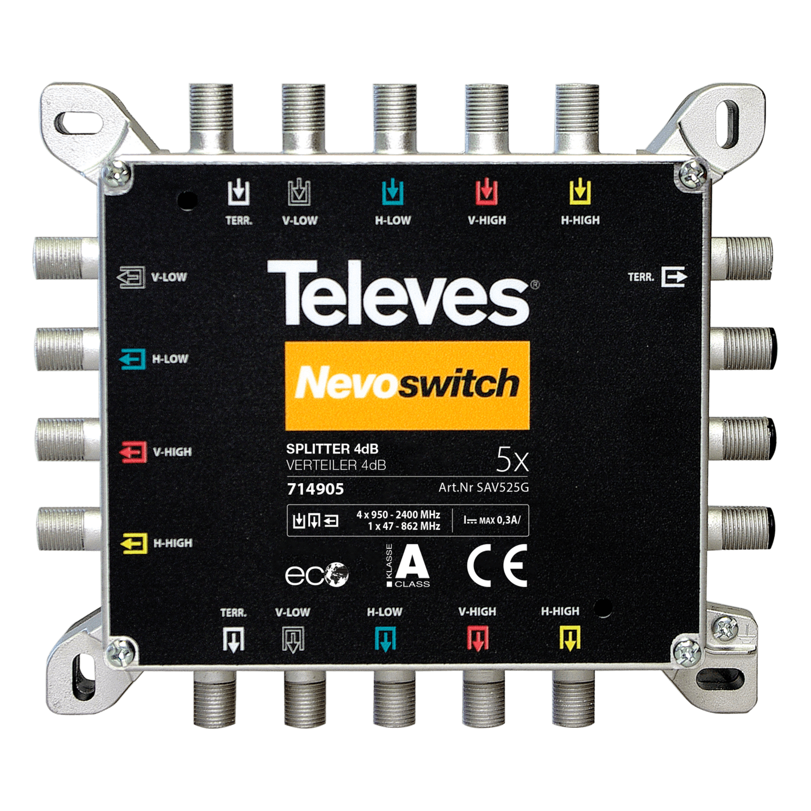 TELEVES - NevoSwitch MSW Partitore 5 ingressi 5X5X5 4/4dB.