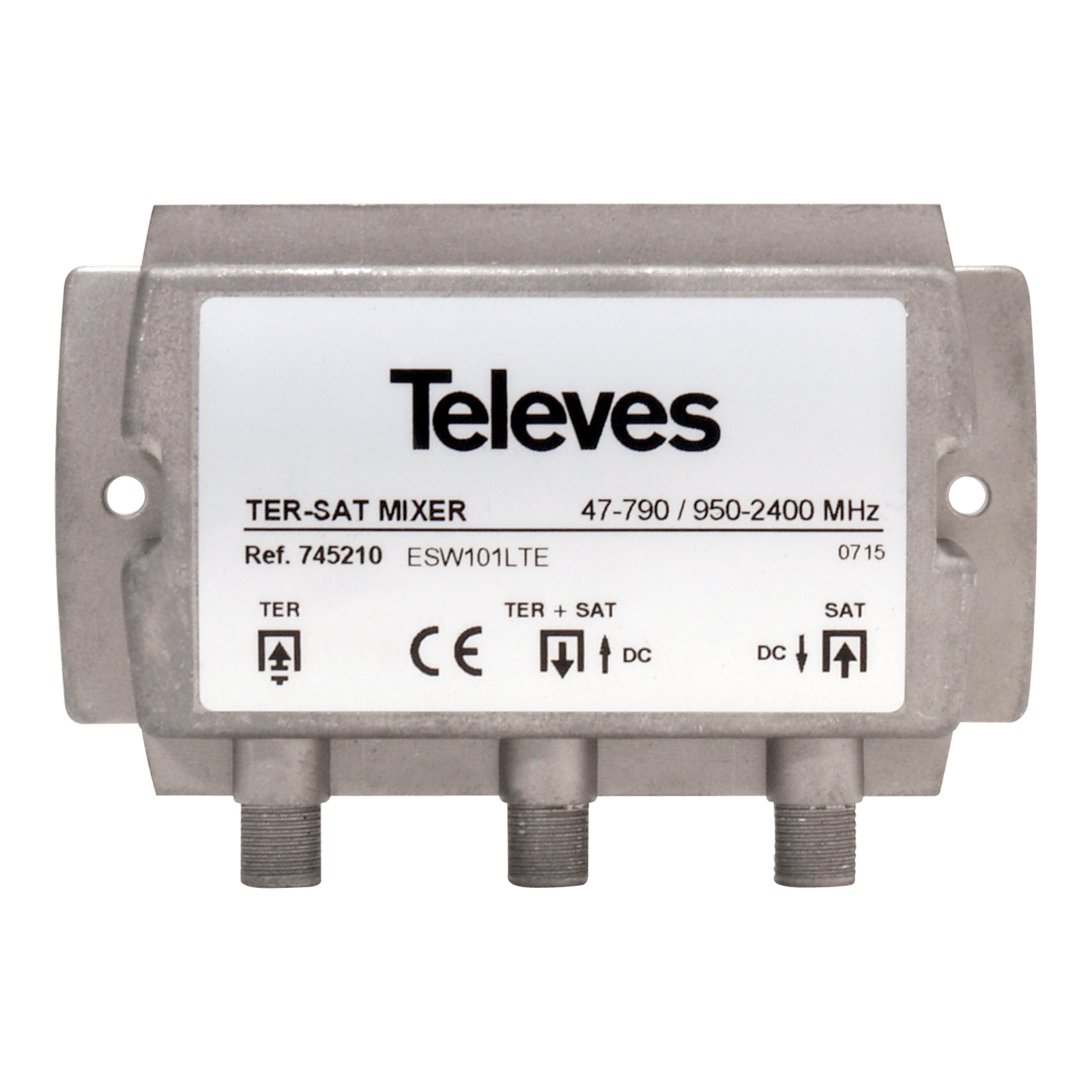 TELEVES - Miscelatore di segnale terrestre e satellite MATV-IF 2 ingressi 47-790/950-2150MHz+DC. 745210