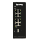 TELEVES - Switch ethernet layer 2+ industriale 8xgbe poE+ 240w 2xsfp 1gbps