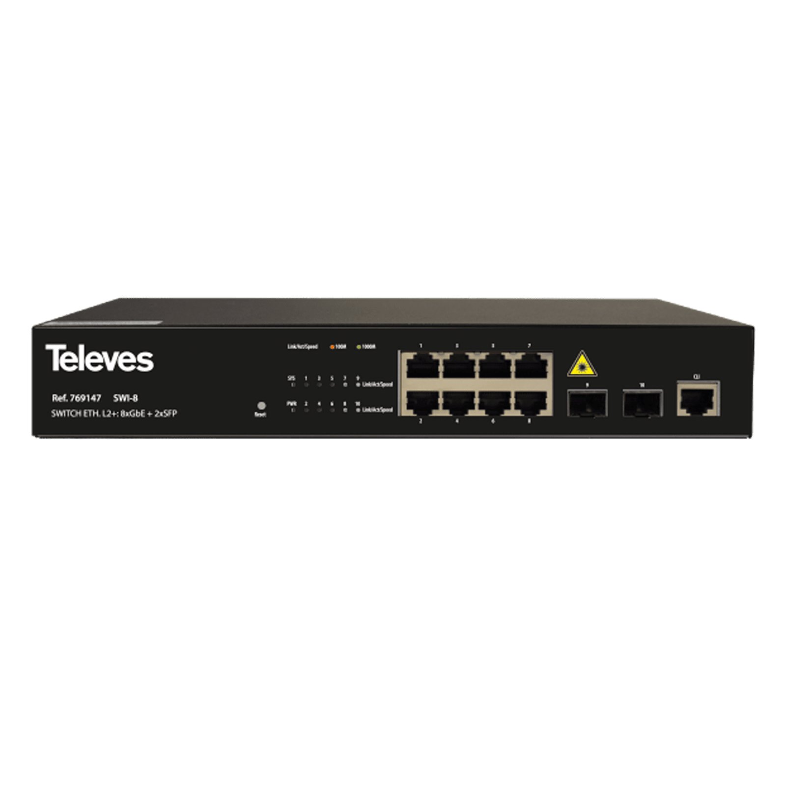 TELEVES - Switch Ethernet Layer 2+ 8xGbE + 2xSFP (1Gbps)