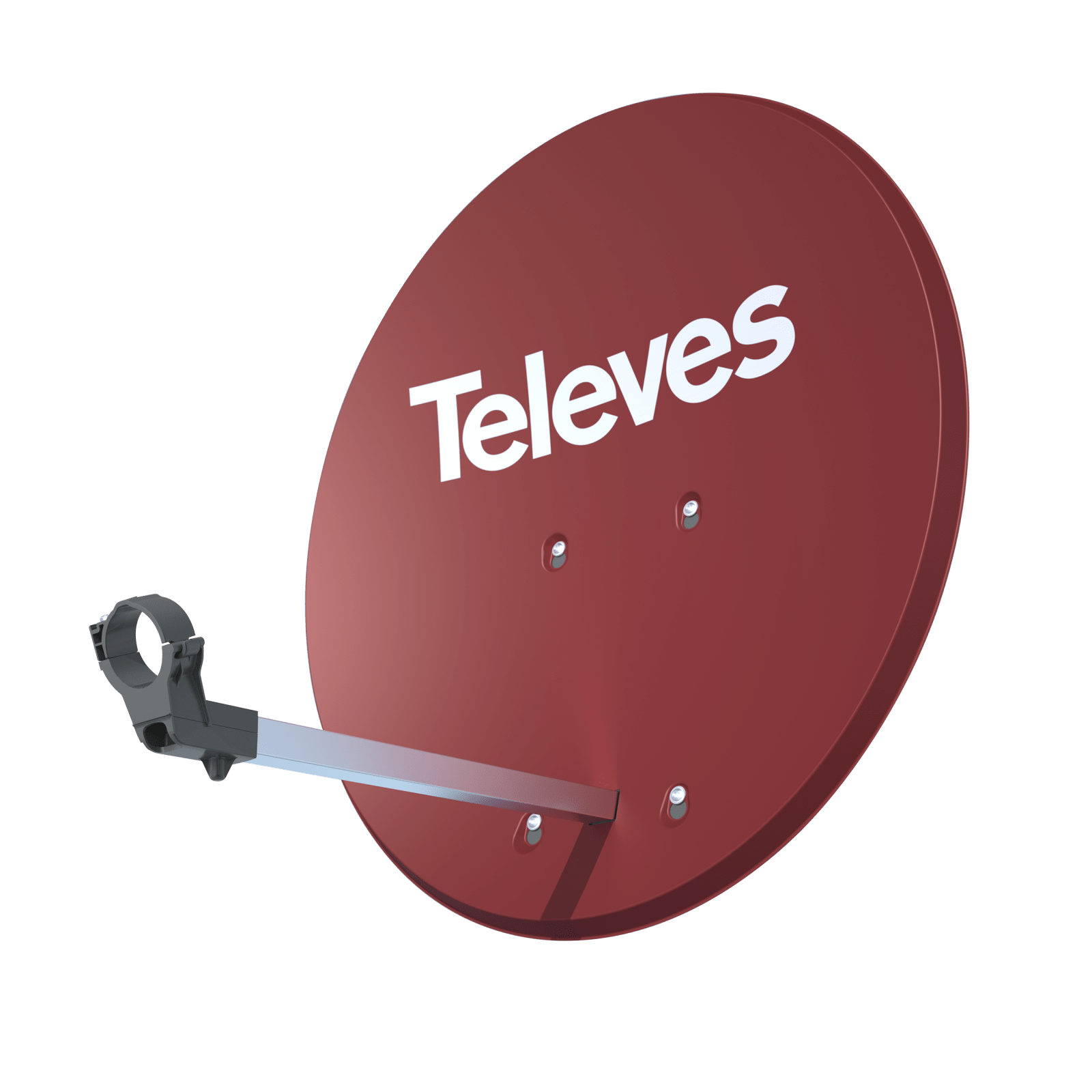 TELEVES - Parabola di alluminio ISD 830 83x75cm G39DBI rosso 5U.