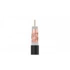 TELEVES - Cavo coassiale classe A T100plus, 16PRtC, 6,6mm, 100m, Rame Nero, Euroclasse Fca e schermatura.