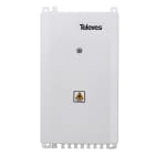 TELEVES - Contenitore secondario compatto in fibra ottica per 16 fibre, adatto per installazioni interne.