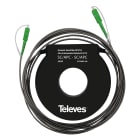 TELEVES - Fibra blindata di lancio monomodale 150 metri SC/APC-SC/APC per OTDR.