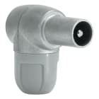 TELEVES - Connettore IEC 9,5mm Maschio 90 da montare, Inclinato e schermato Ø5...6.9 mm.