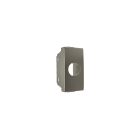 TELEVES - Cover 1 foro tipo Vimar plana silver plastiche per prese coassiali connettore.