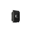 TELEVES - Cover con 1 foro per prese coassiali Vimar Idea nera connettore plastiche.
