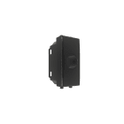 TELEVES - Cover con 1 foro per prese coassiali tipo AVE nera, connettore Life 44.