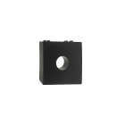 TELEVES - Cover con 1 foro per connettore internazionale e plastiche per prese coassiali.