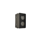 TELEVES - Cover fori tipo GW System nera, plastiche per prese coassiali e 2 connettori.