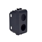 TELEVES - Cover fori tipo GW Chorus nera Plastiche per prese coassiali 2 connettori.