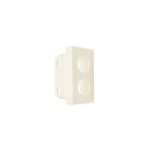 TELEVES - Cover 2 fori tipo Legrand Mosaic Plastiche per prese coassiali 2 connettori.