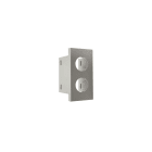 TELEVES - Cover fori tipo Matix-Go grigio, plastiche per prese coassiali con 2 connettori.