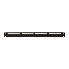 TELEVES - Pannello patch per rack 19 pollici 1U con 24 connettori RJ45 UTP Cat 6 femmina.