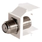 TELEVES - Supporto adattatore F femmina con base per RJ45.