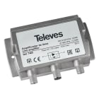 TELEVES - Amplificazione di linea per satellite e passaggio del terrestre da 5 a 2050 MHz con guadagno di 20 dB.