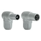 TELEVES - Set connettore IEC 9,5mm maschio e femmina + connettore inclinato e shermato da montare IEC Ø5...6.9mm.