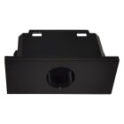 TELEVES - Cover con 1 foro per prese coassiali Vimar nera, connettore unico.