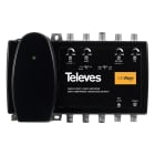 TELEVES - Centrale MiniKom AMP.MINIKOM MATV 4E/1S F larga banda 4 ingressi: FM-BIII/DAB-UHF-UHF.