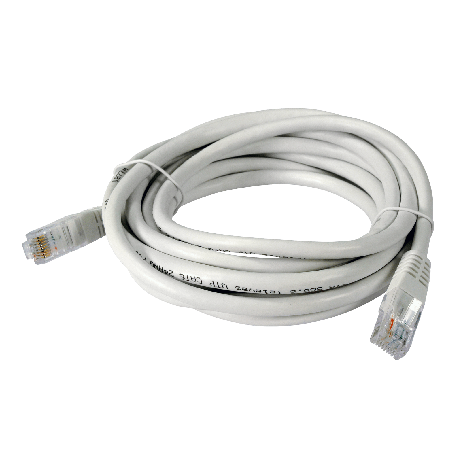 TELEVES - Cavo patch Ethernet Cat6 UTP in rame PVC bianco, 3m, LSFH.