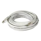 TELEVES - Cavo patch Ethernet Cat6 UTP in rame PVC, bianco, lunghezza 7 metri.