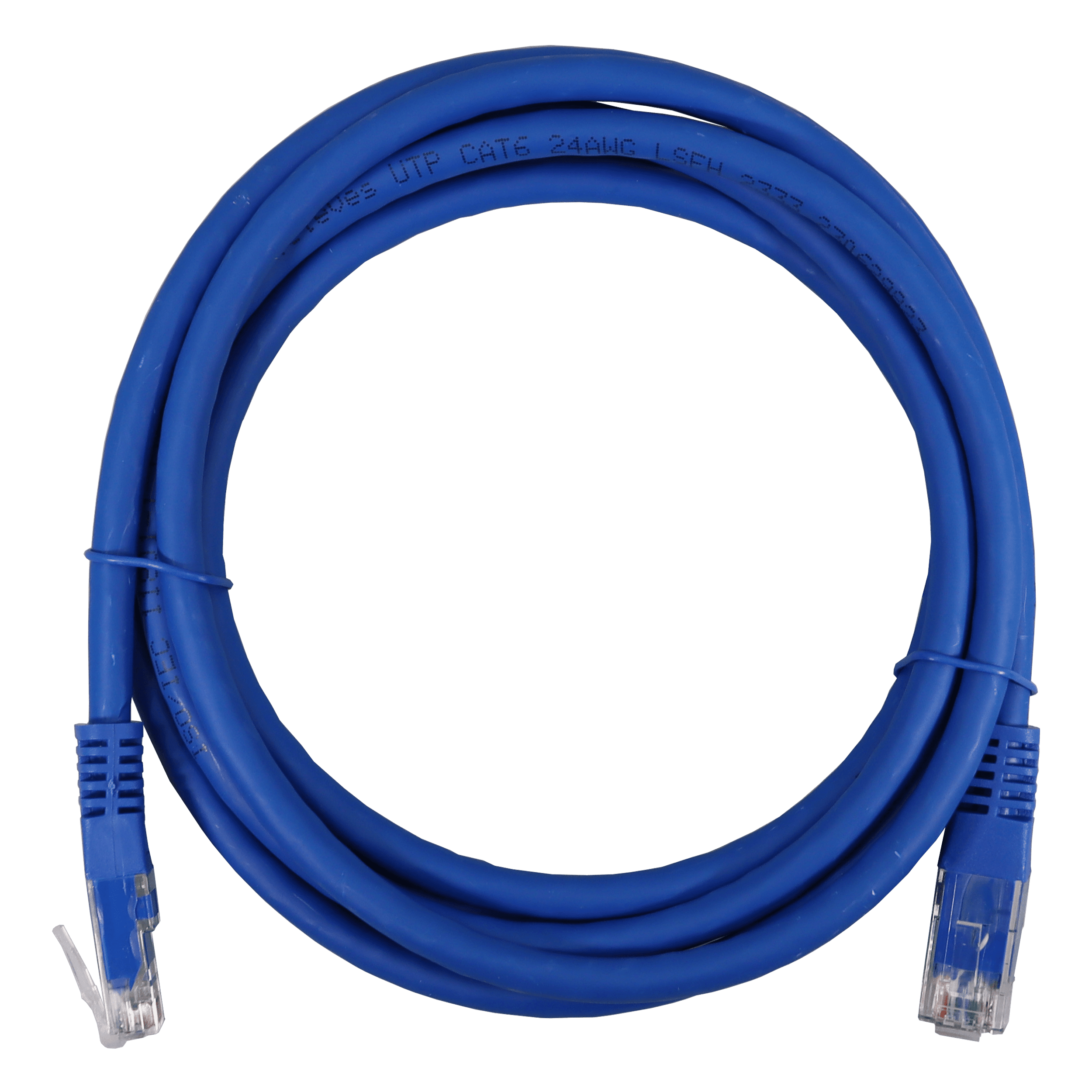 TELEVES - Cavo patch Ethernet U/UTP Cat6 LSFH, azurro, 2m.