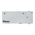 TELEVES - Contenitore impilabile fibra ottica multioperatore, 48 adattatori femmina-femmina, Acciaio.
