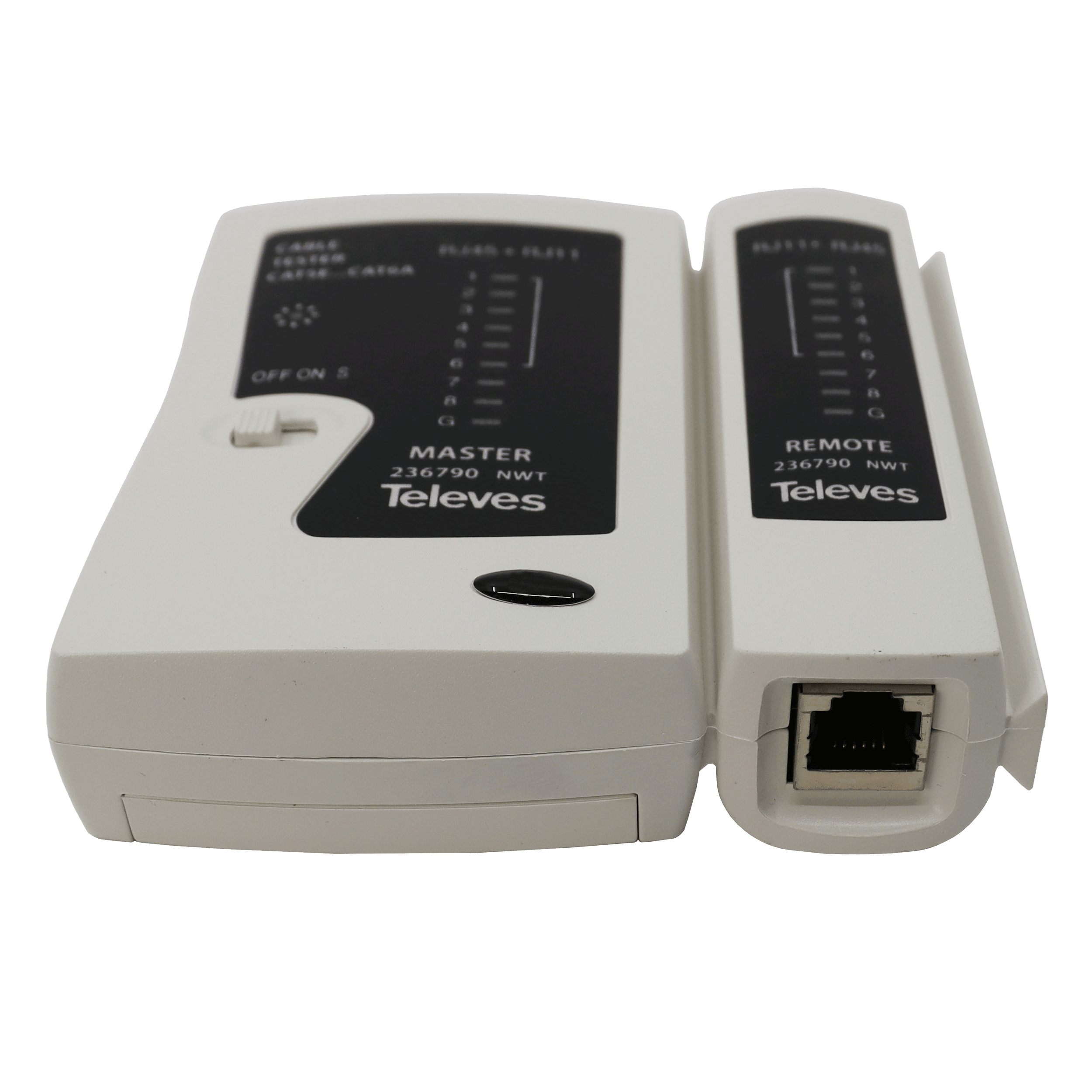 TELEVES - Tester cavo di rete per dati e telefonia, compatibile con Cat5/6, RJ11, RJ12, RJ45 e ISDN.